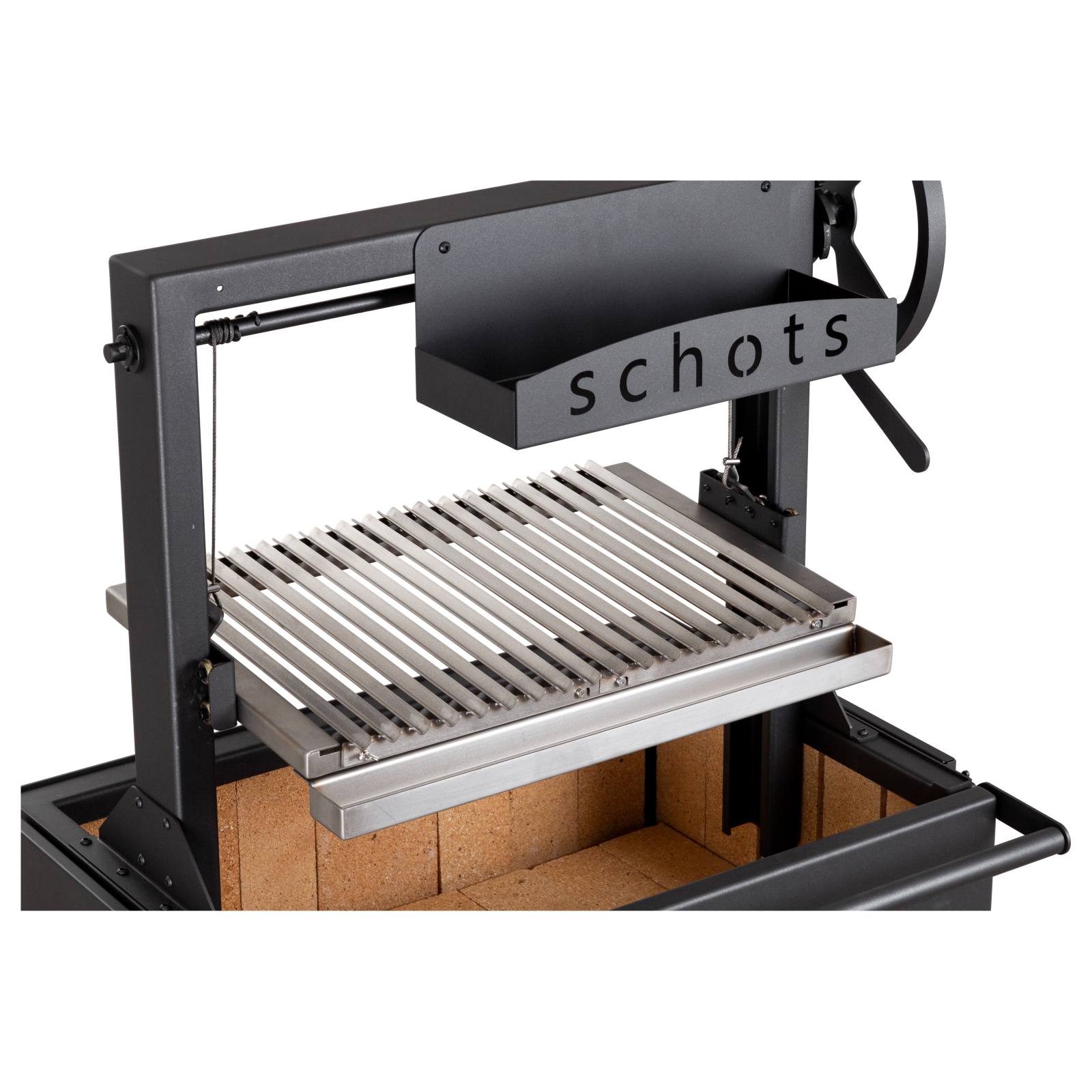 Argentinian 75cm Black Steel Grill BBQ