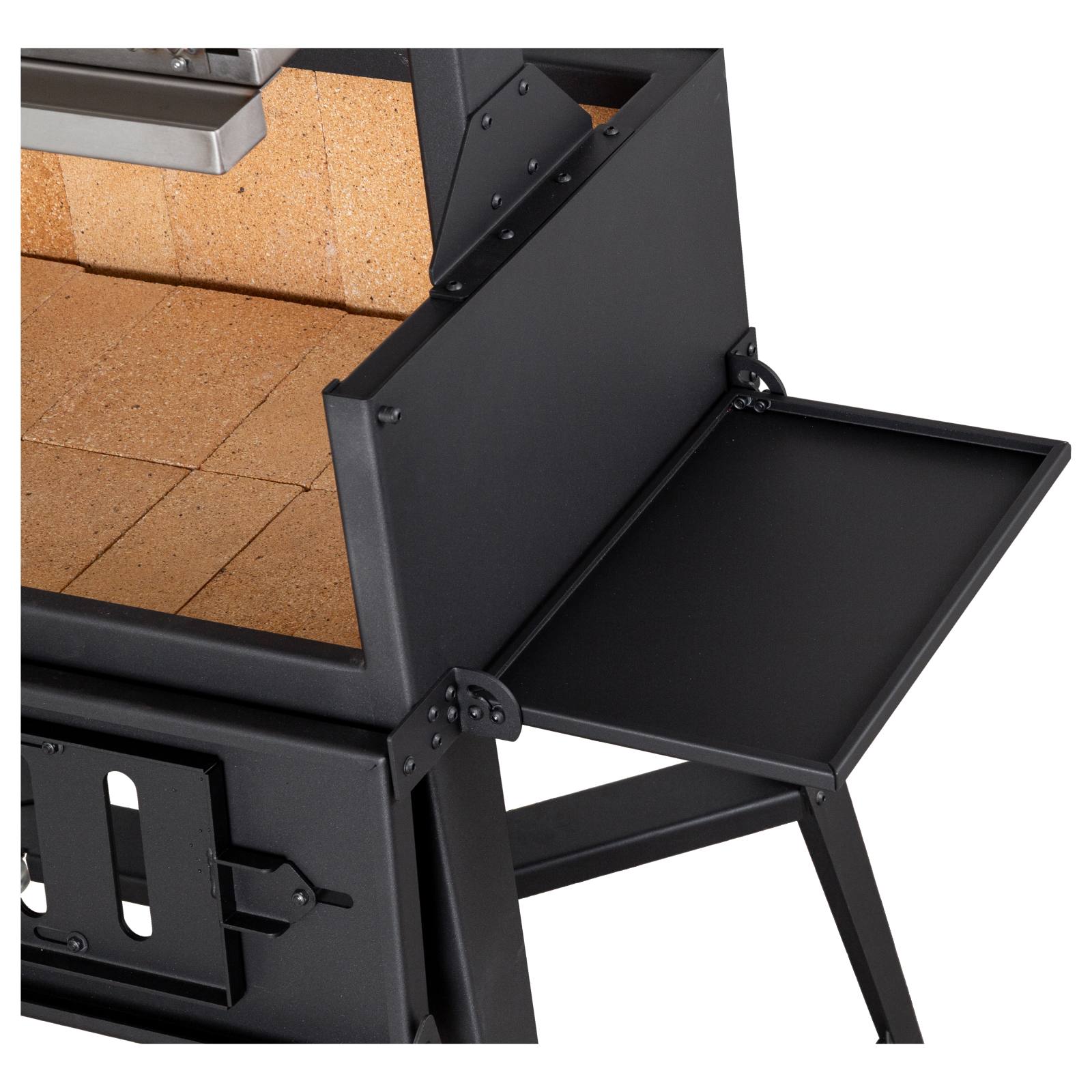 Argentinian 75cm Black Steel Grill BBQ