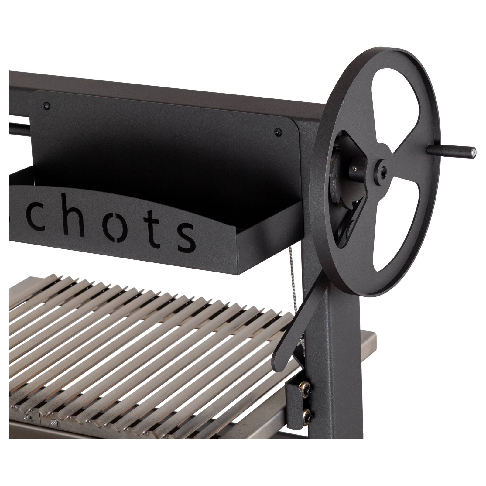 Argentinian 75cm Black Steel Grill BBQ