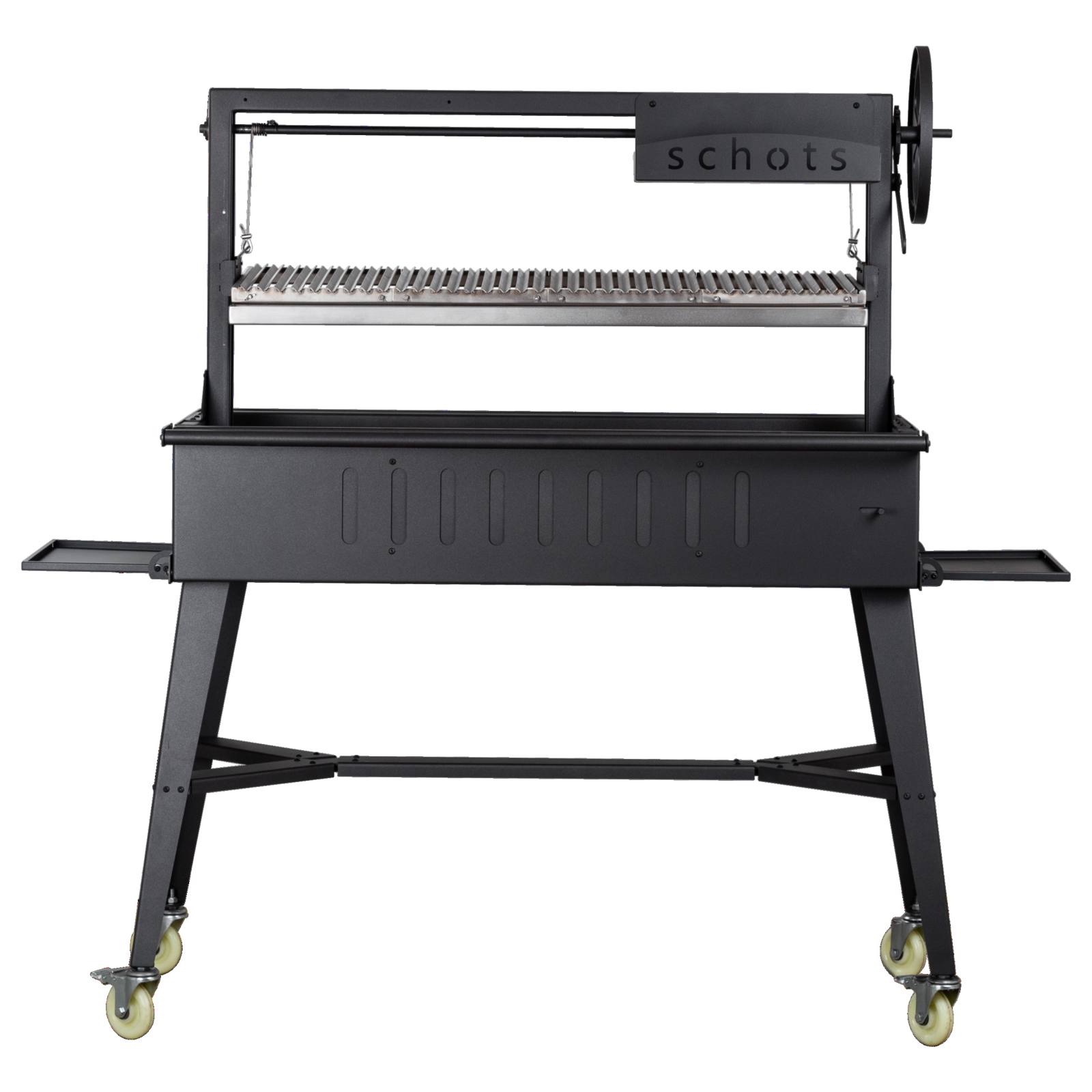 Argentinian 120cm Black Steel Grill BBQ