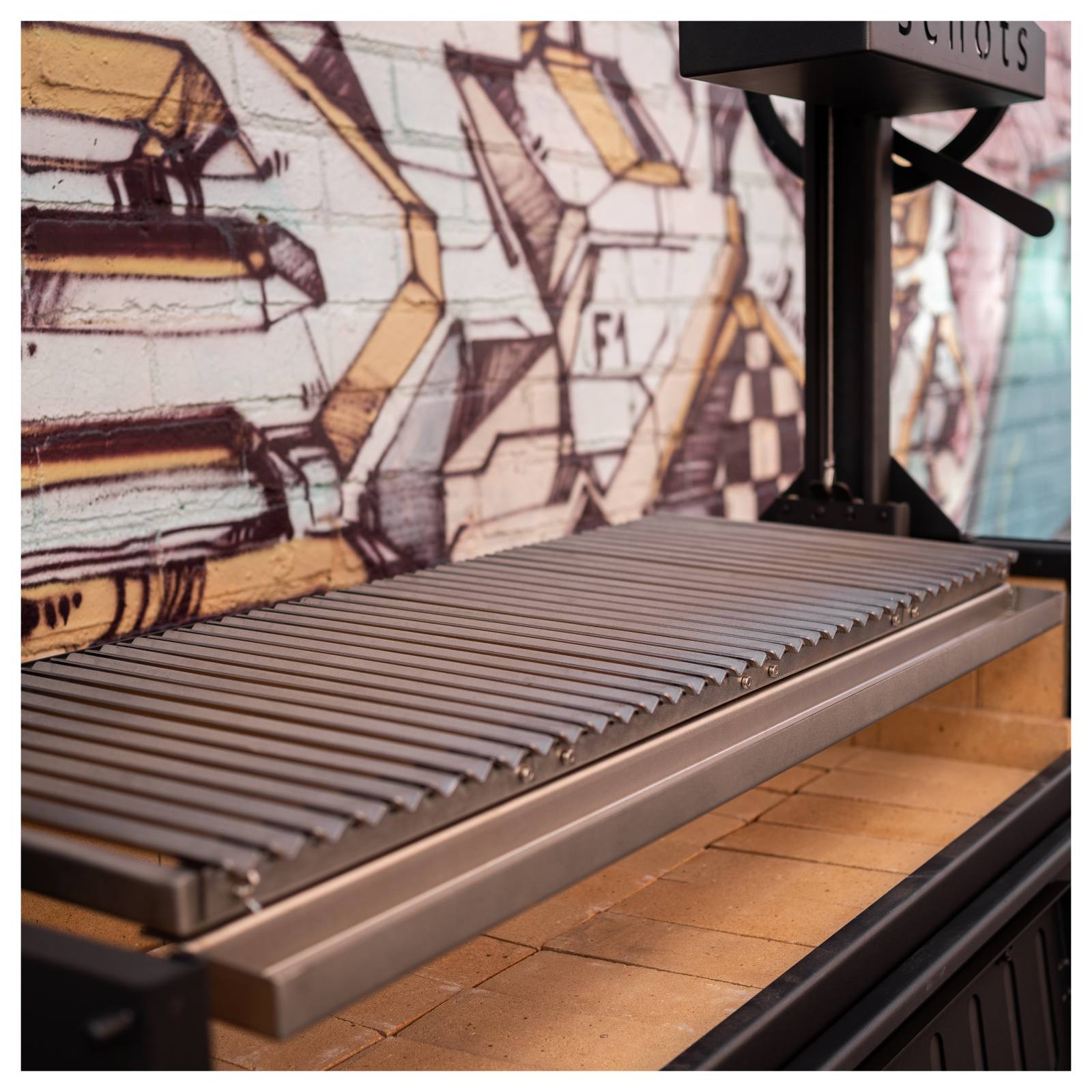 Argentinian 120cm Black Steel Grill BBQ