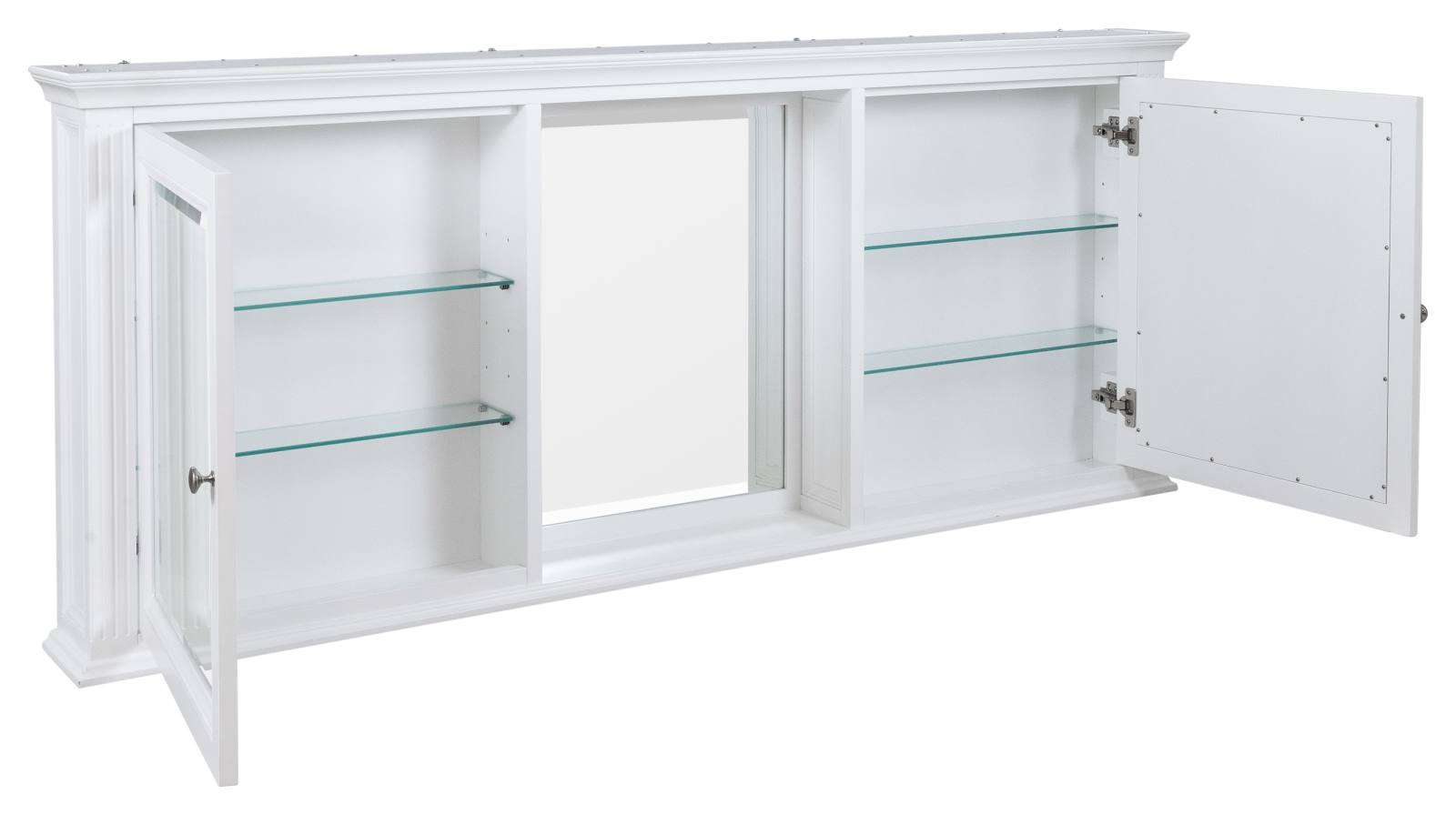 OC Classique 1800mm White Mirror Cabinet