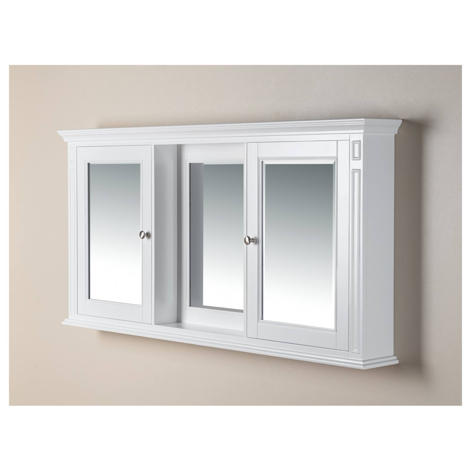 OC Classique 1800mm White Mirror Cabinet