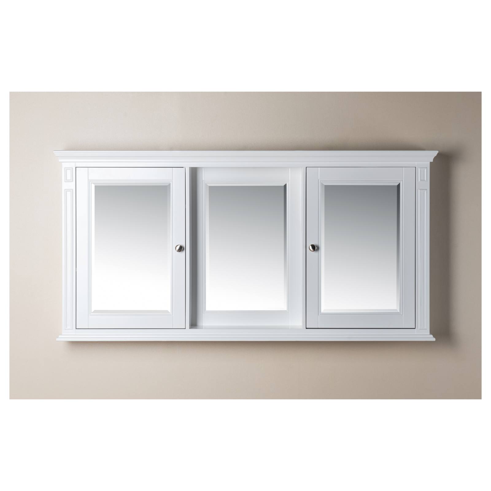 OC Classique 1800mm White Mirror Cabinet