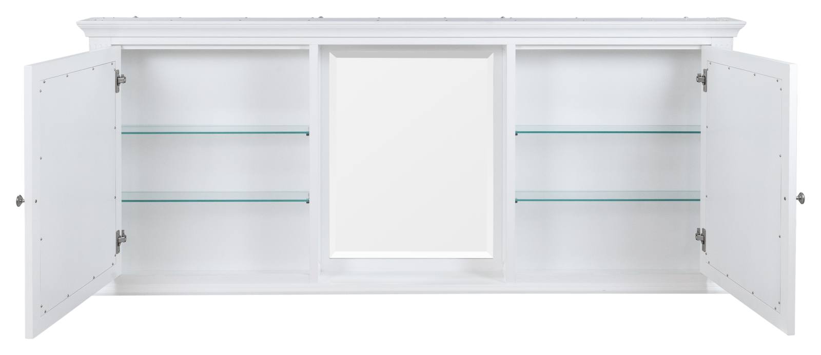 OC Classique 1800mm White Mirror Cabinet