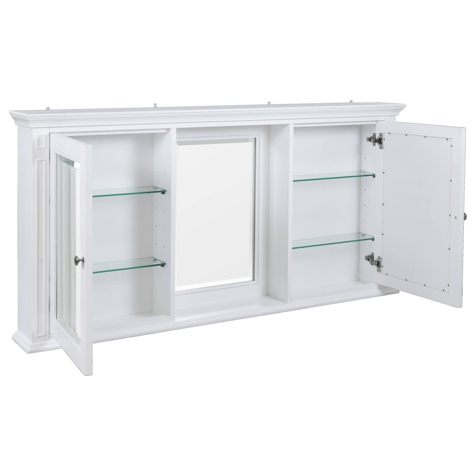 Montana 3 Mirror Cabinet, White