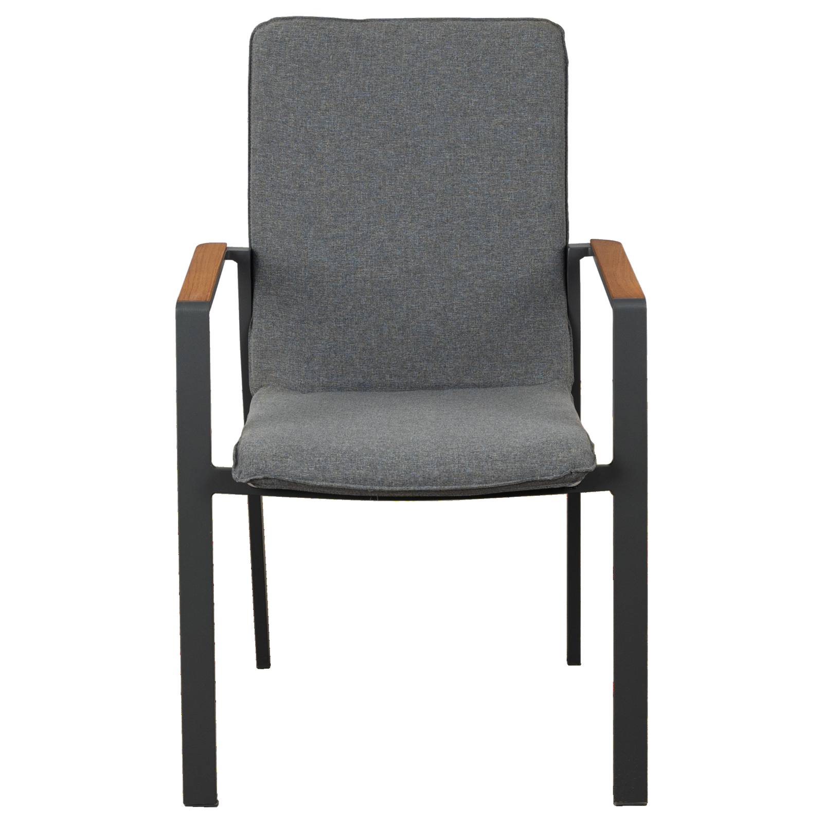 Darra Fabric Aluminium Chair, Dark Grey