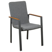 Darra Fabric Aluminium Chair, Dark Grey