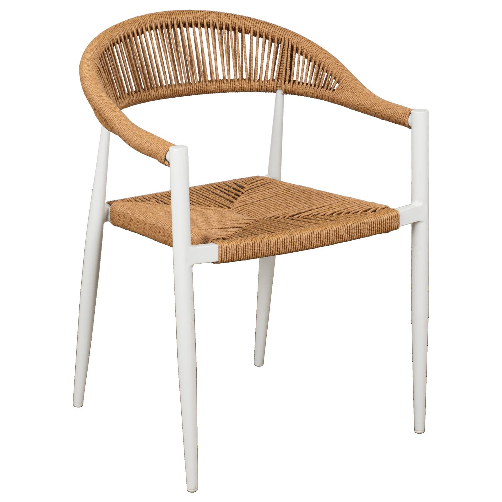 Tamala Rope Aluminium Chair, White