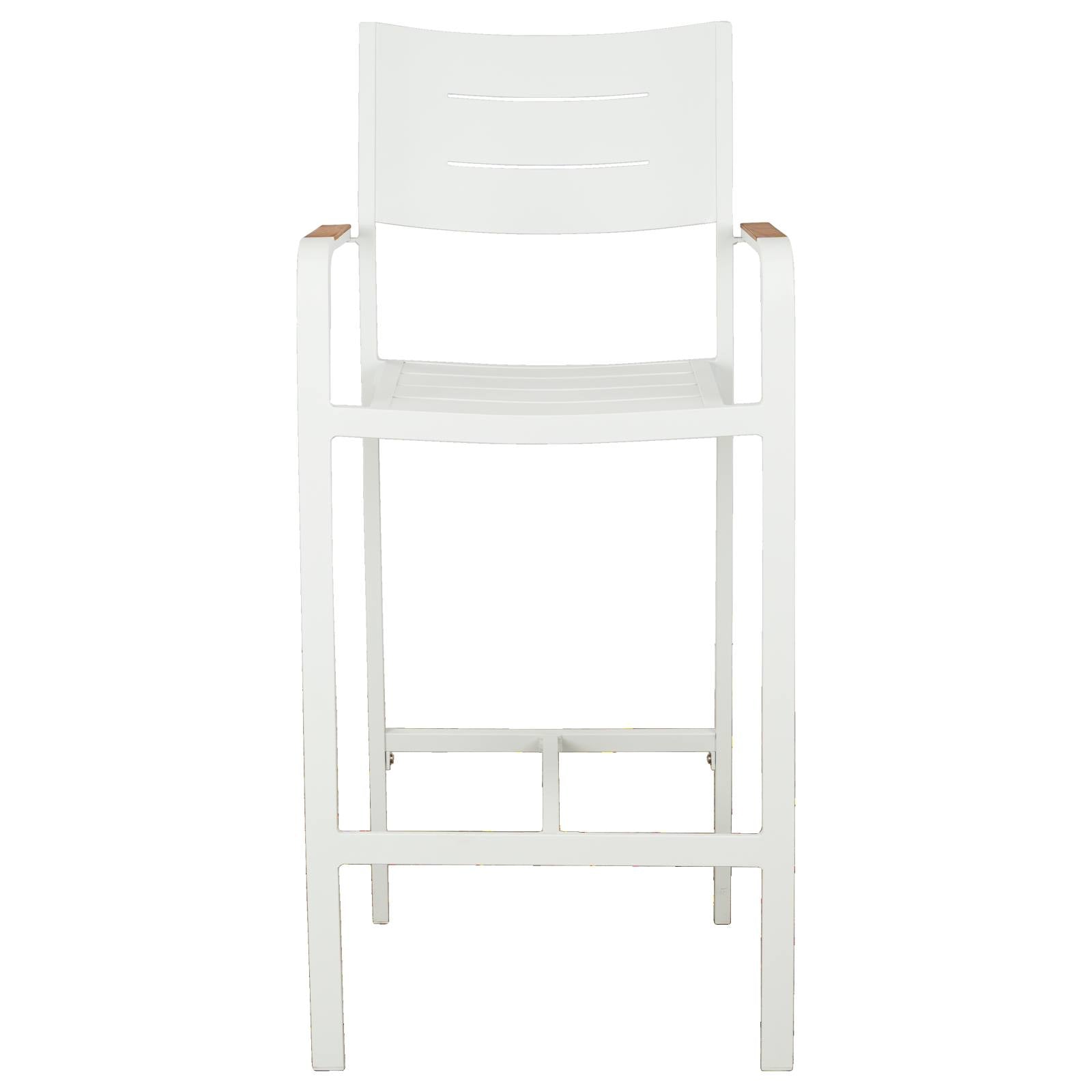 Banyo Aluminium Bar Chair, White