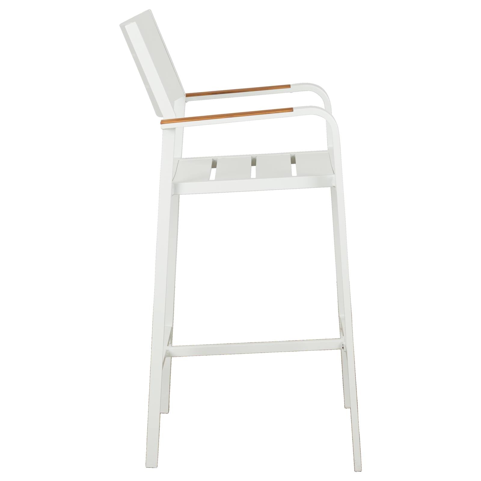 Banyo Aluminium Bar Chair, White