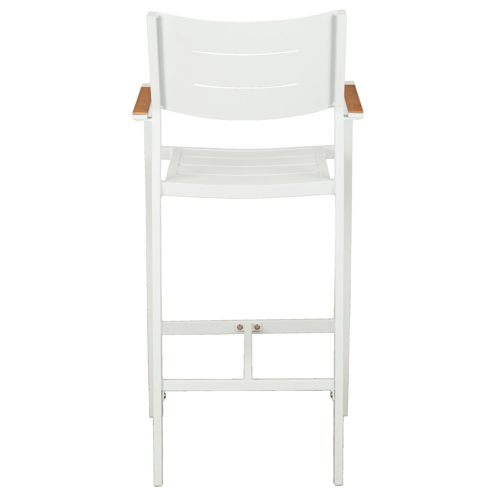 Banyo Aluminium Bar Chair, White