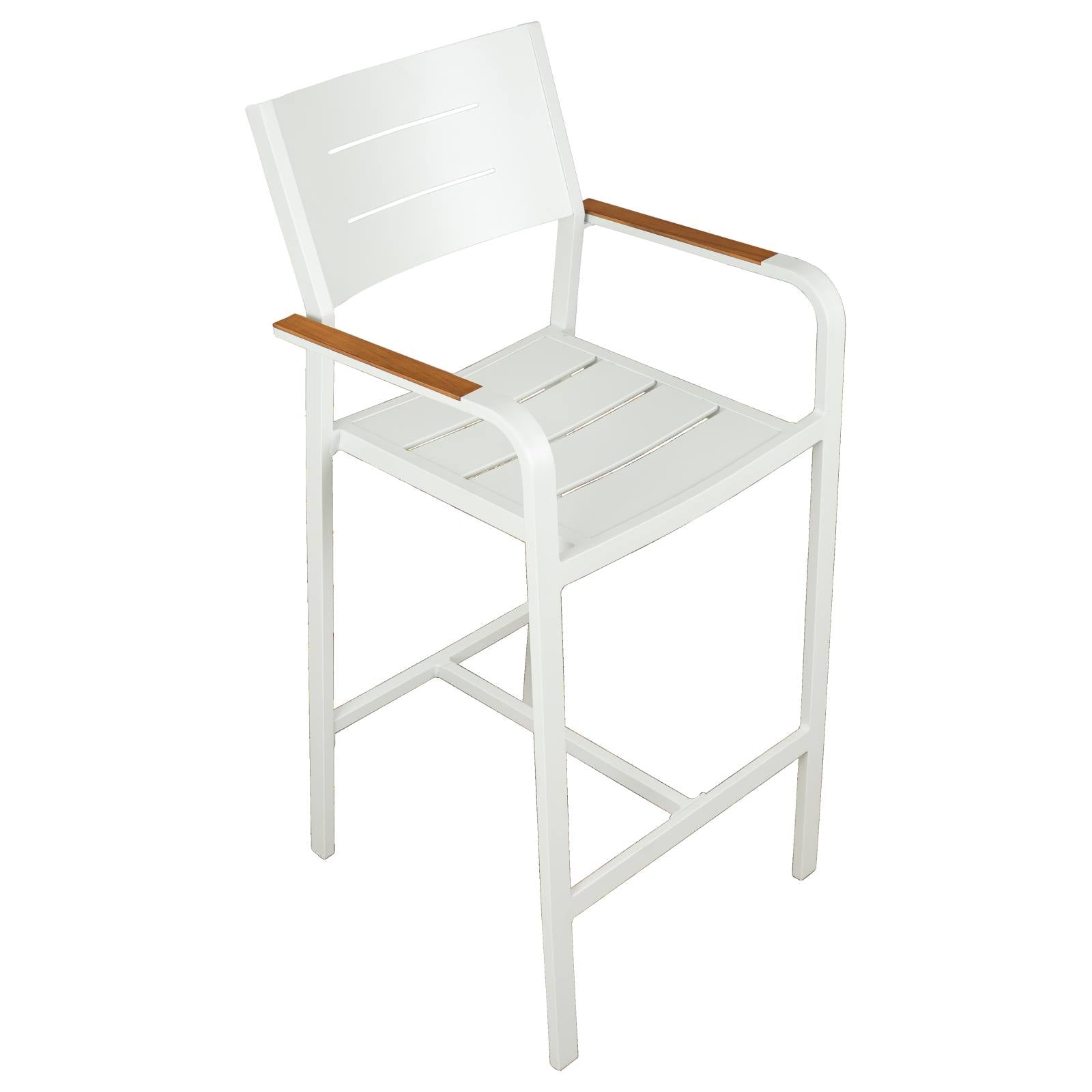 Banyo Aluminium Bar Chair, White
