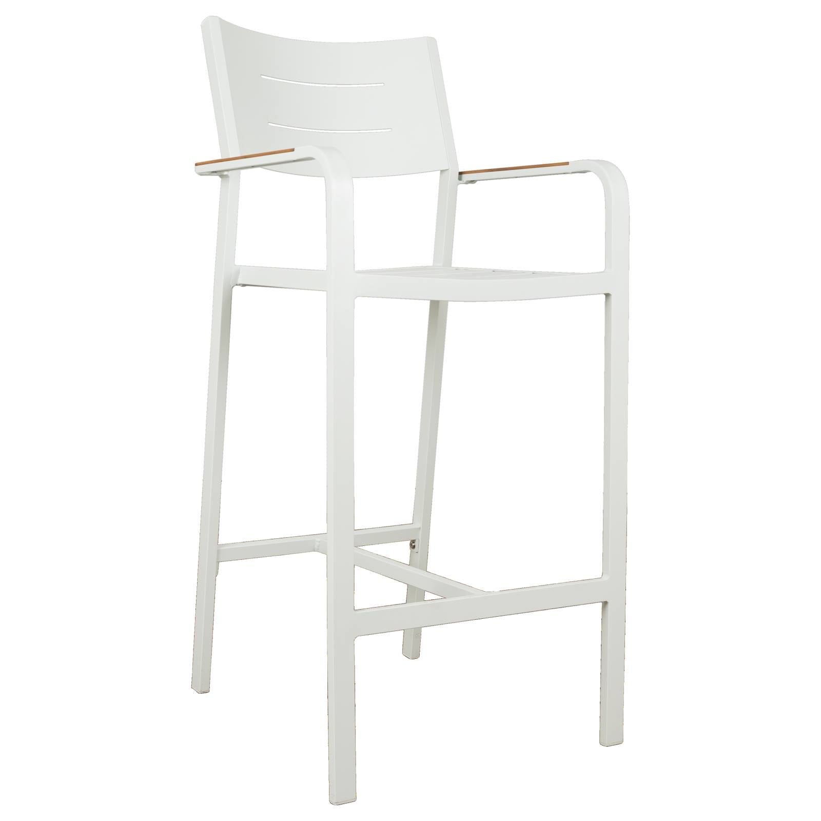 Banyo Aluminium Bar Chair, White
