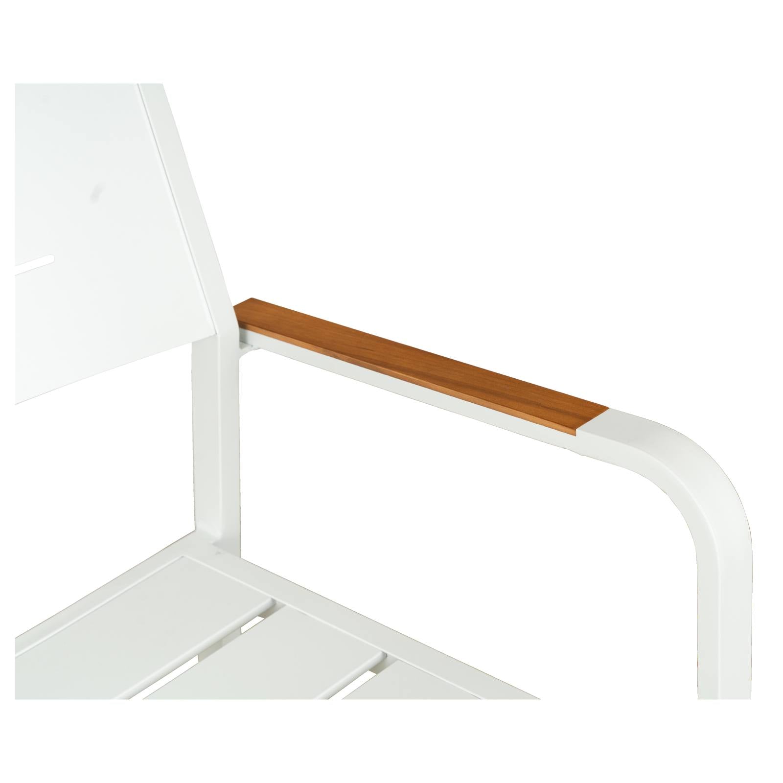 Banyo Aluminium Bar Chair, White