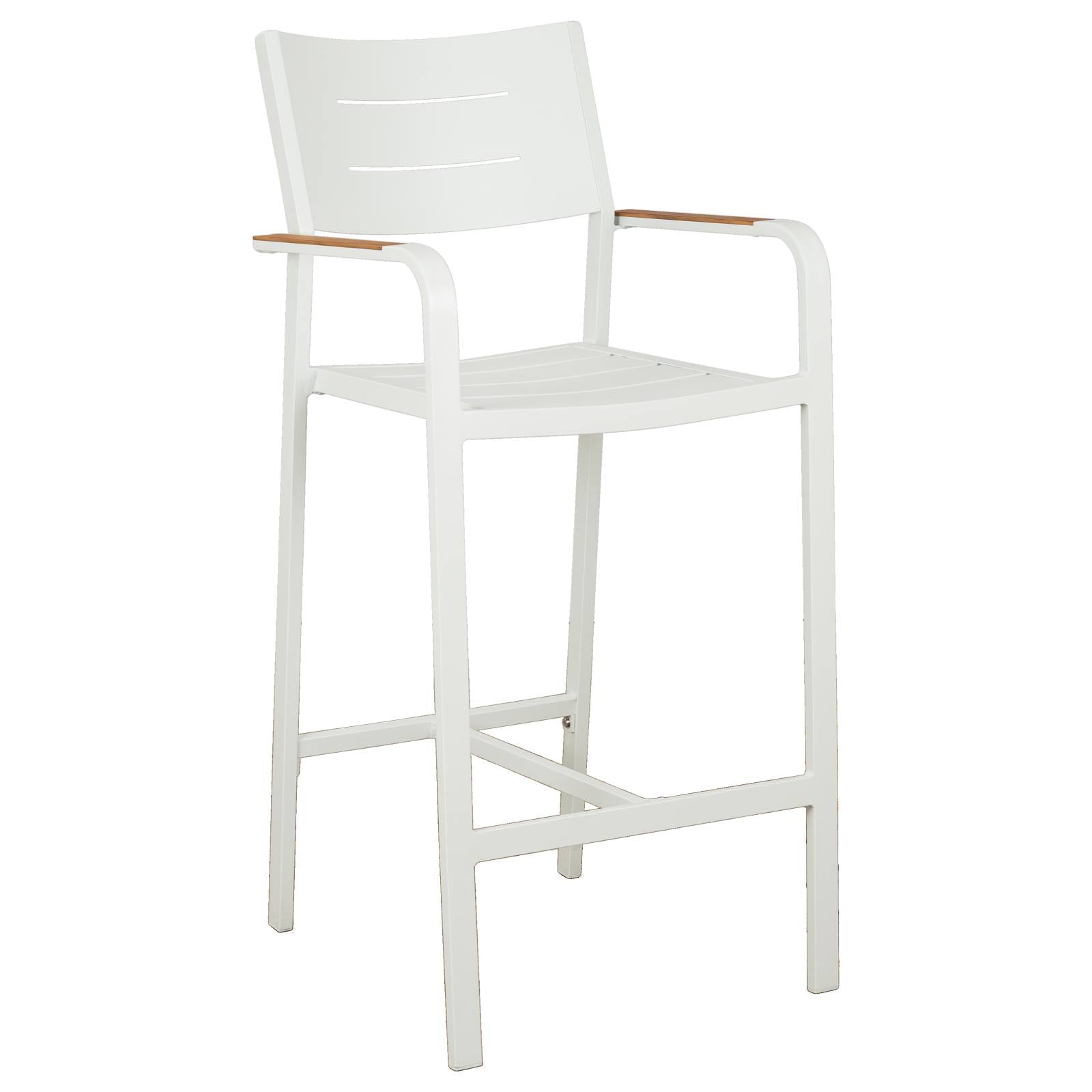 Banyo Aluminium Bar Chair, White