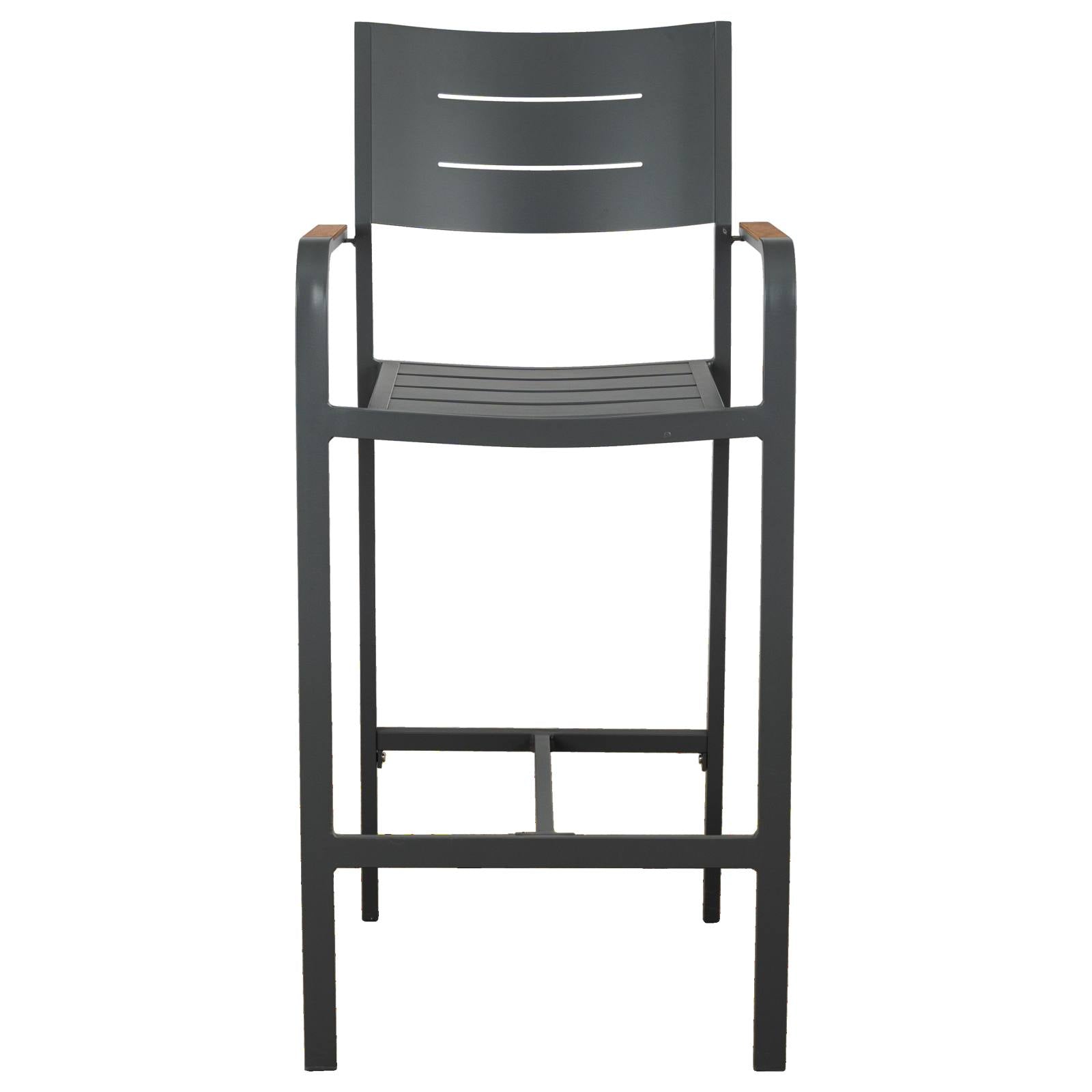 Banyo Aluminium Bar Chair, Grey