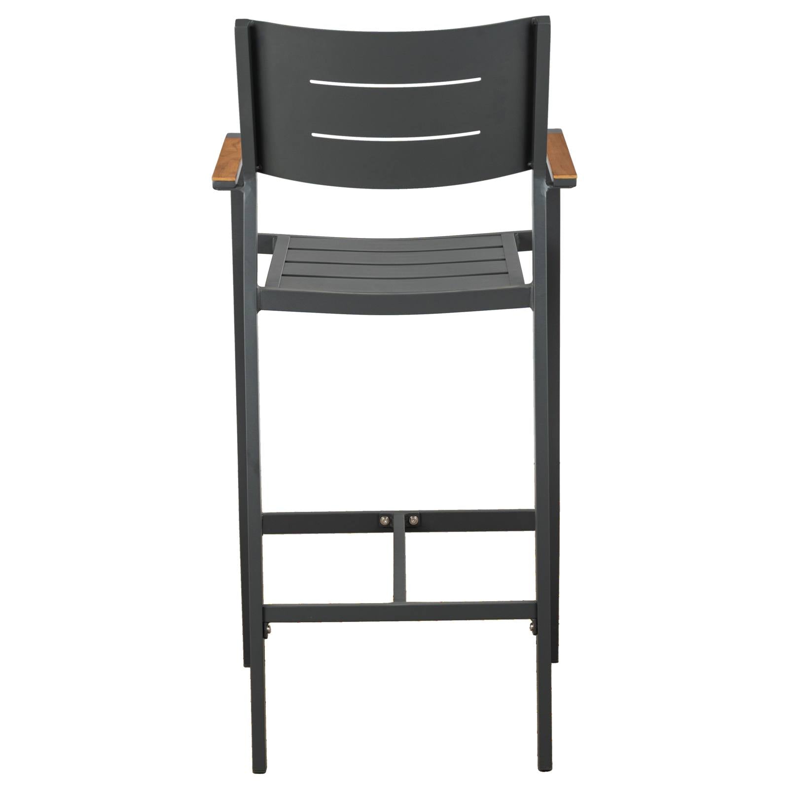 Banyo Aluminium Bar Chair, Grey