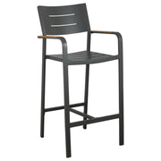 Banyo Aluminium Bar Chair, Grey