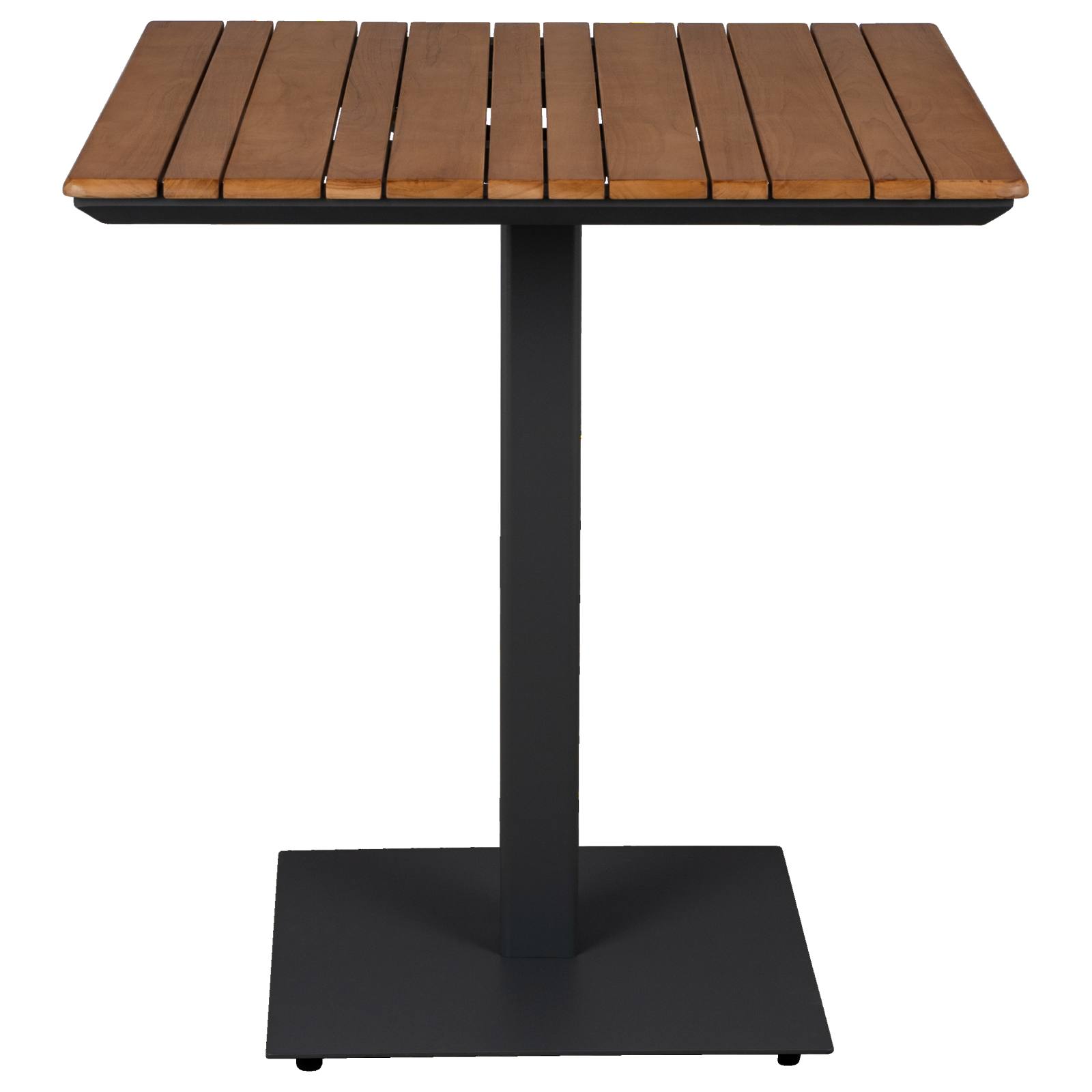 Kalinga 70cm Teak Top & Steel Bistro Table, Grey