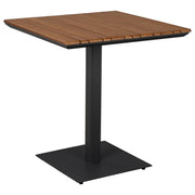 Kalinga 70cm Teak Top & Steel Bistro Table, Grey