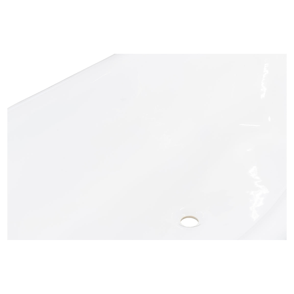 170cm Double Ended Cast Iron Bath w Feet, White