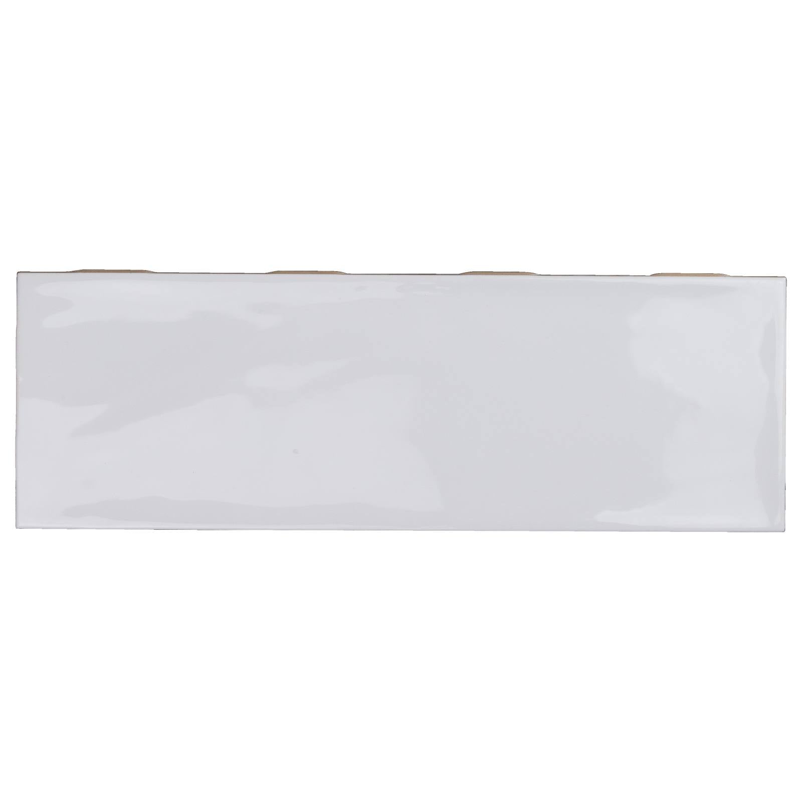 Glazed 300x100mm Wall Tile, Gloss White