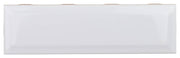Glazed 240x69cm Wall Tile Bevel, Gloss White