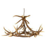 Tatlow 9 Light Resin Antler Chandelier, Natural
