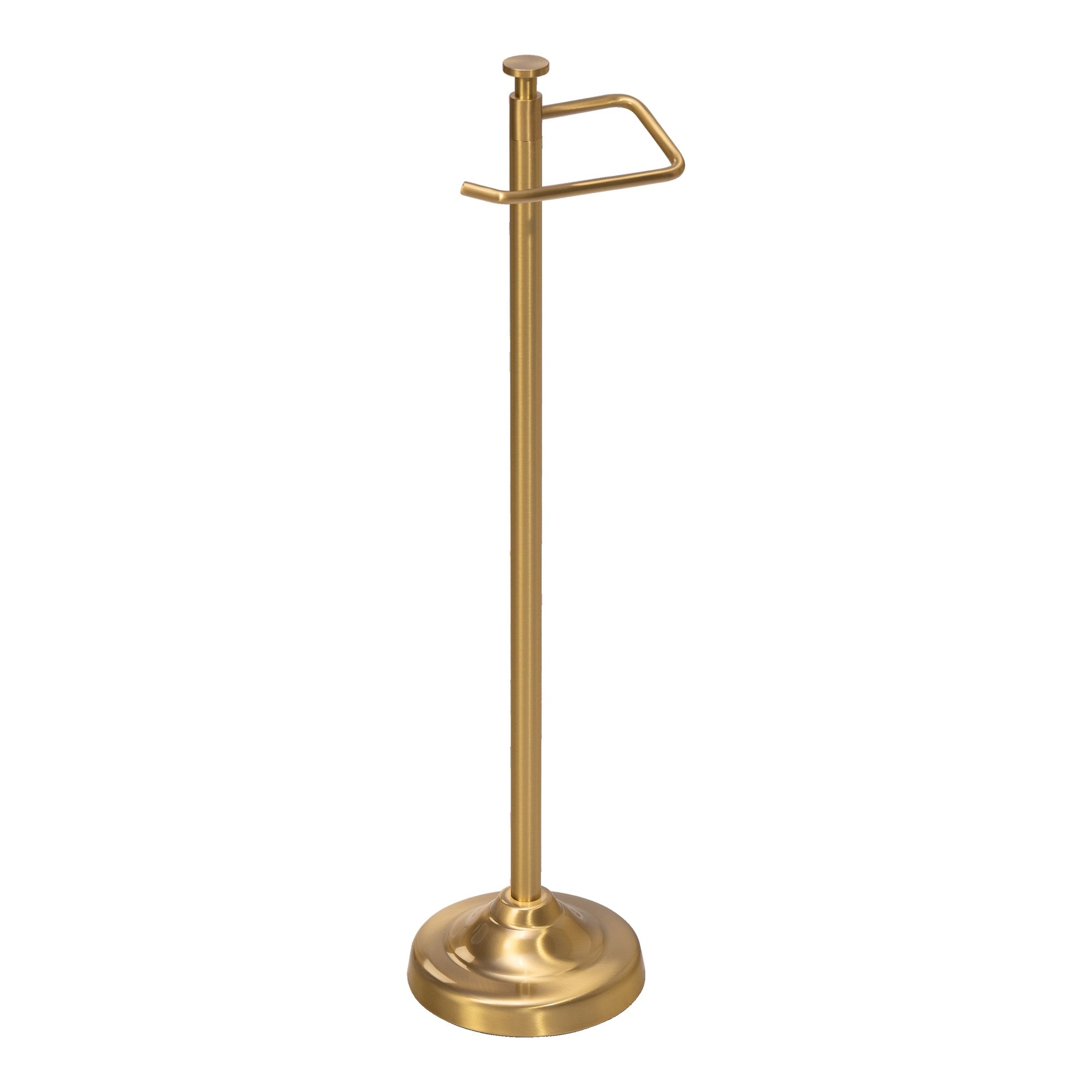 Albury Freestanding Toilet Paper Storage Stand, Brushed Brass