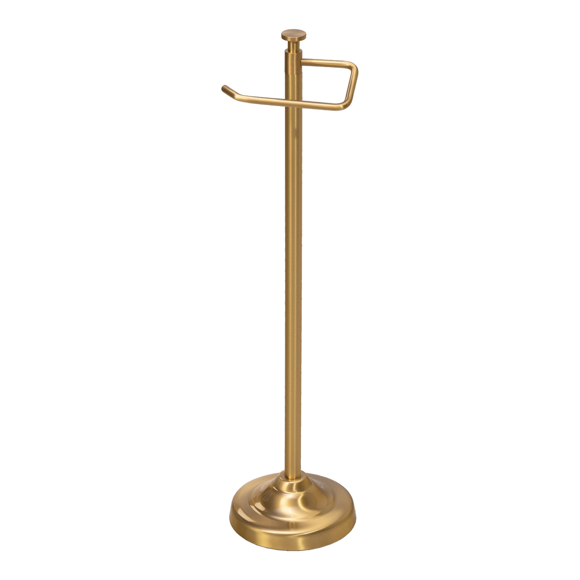 Albury Freestanding Toilet Paper Storage Stand, Brushed Brass