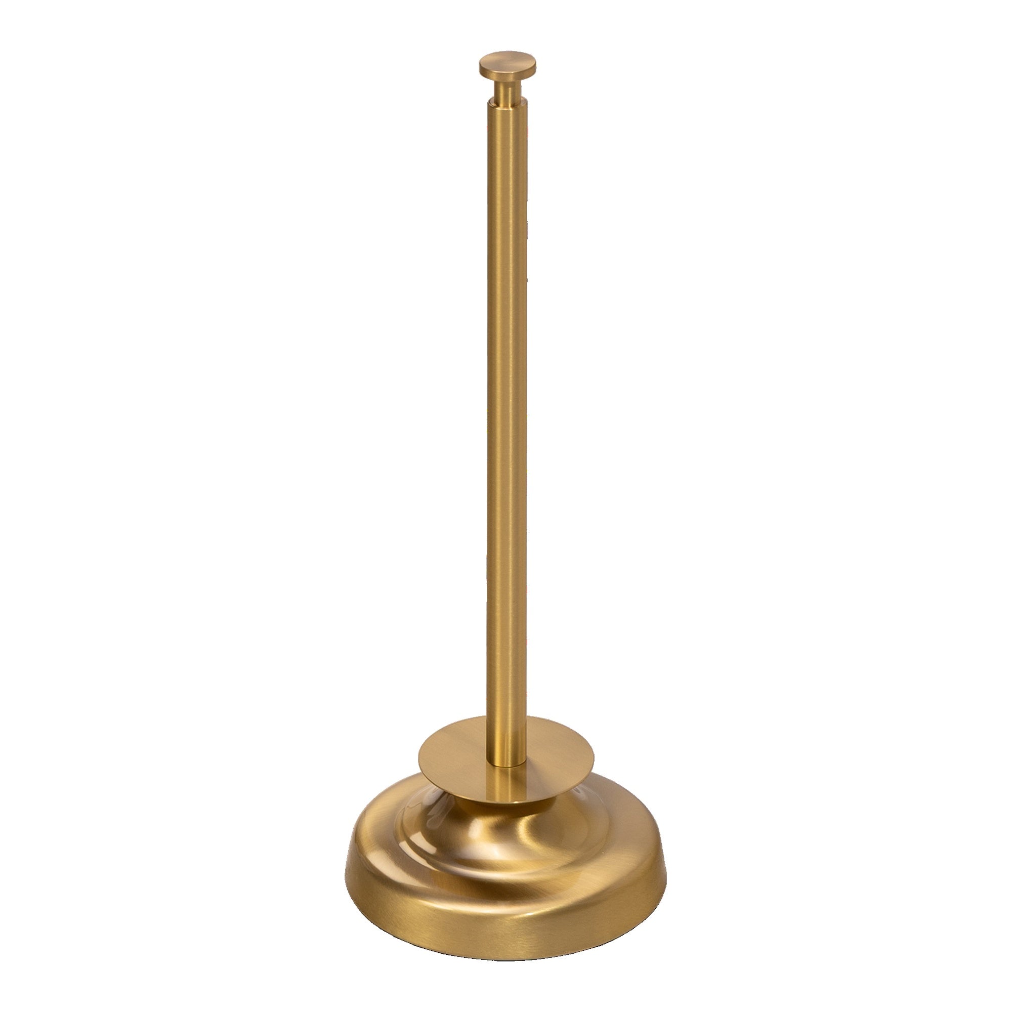 Albury Freestanding Toilet Paper Holder, Brushed Brass
