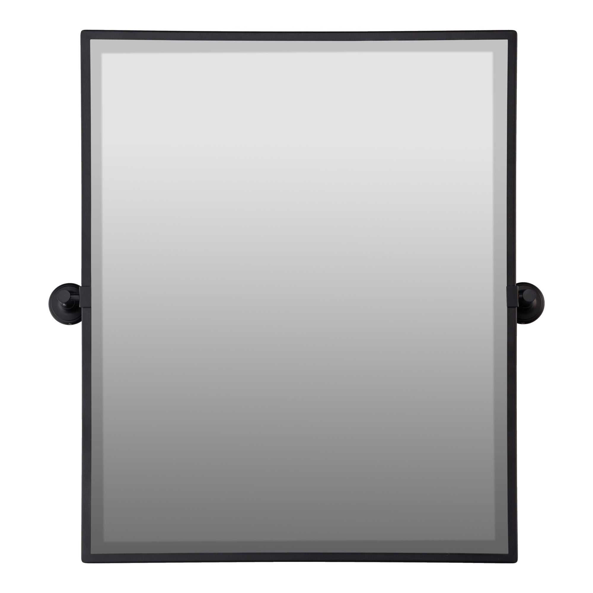 Zyra Small Rectangle Pivot Mirror, Black