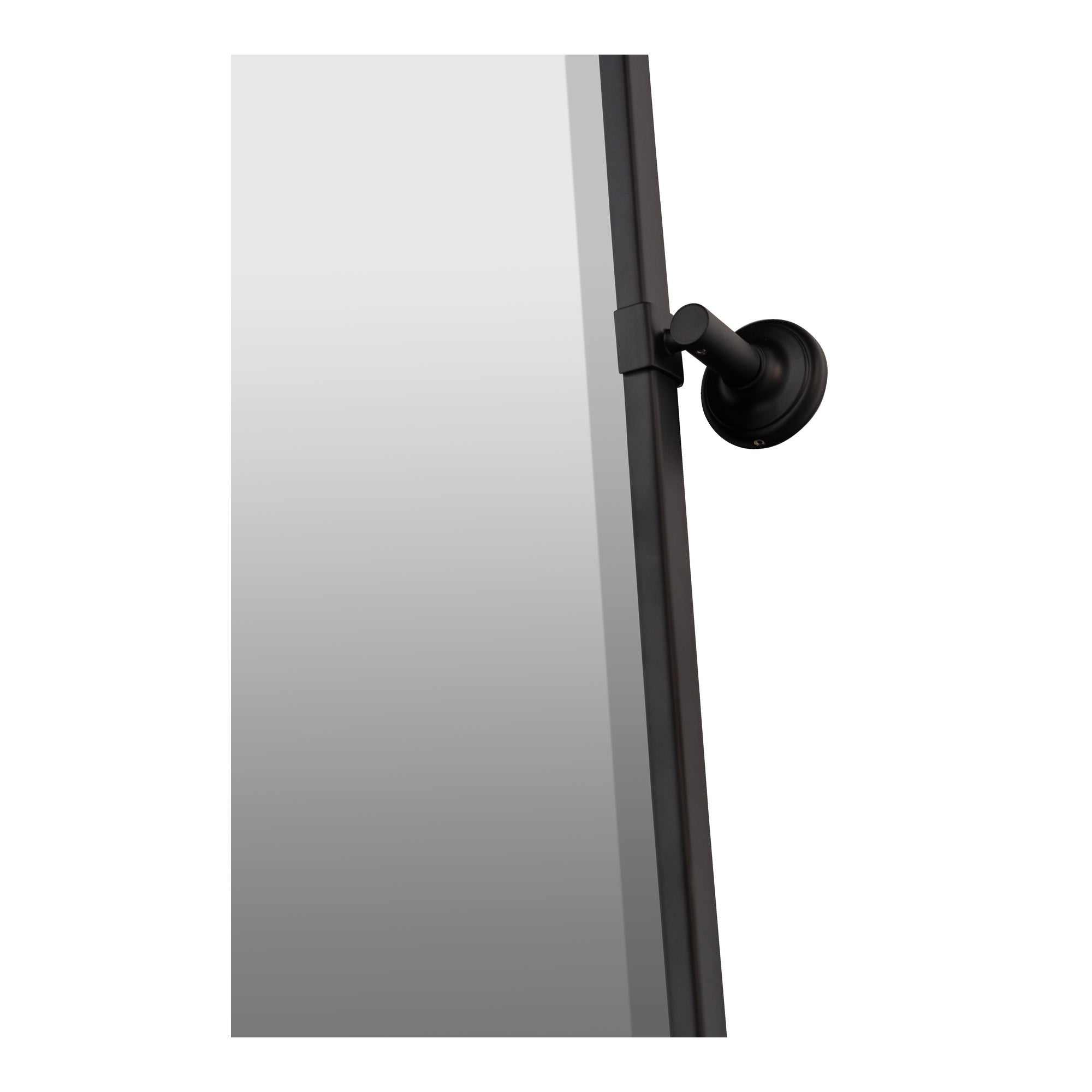 Zyra Small Rectangle Pivot Mirror, Black