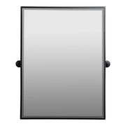 ZyraLarge Rectangle Pivot Mirror, Black