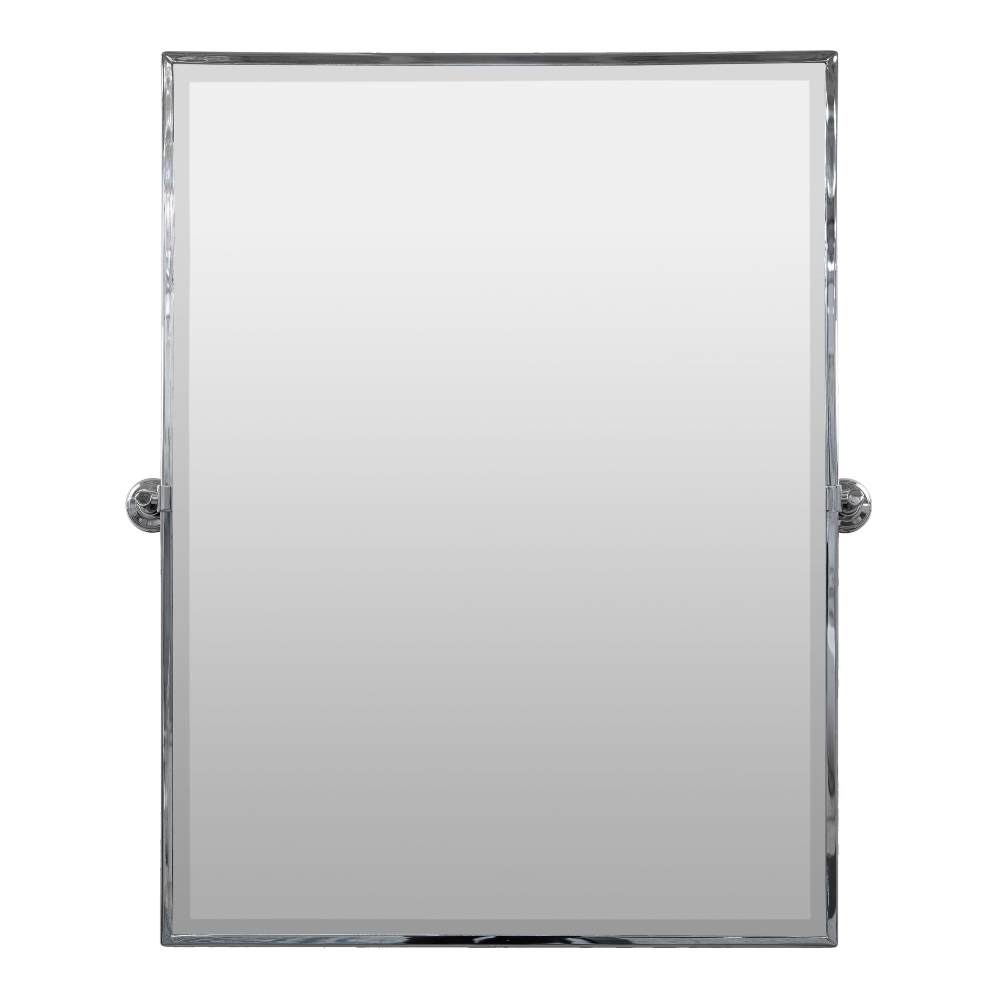 ZyraLarge Rectangle Pivot Mirror, Chrome