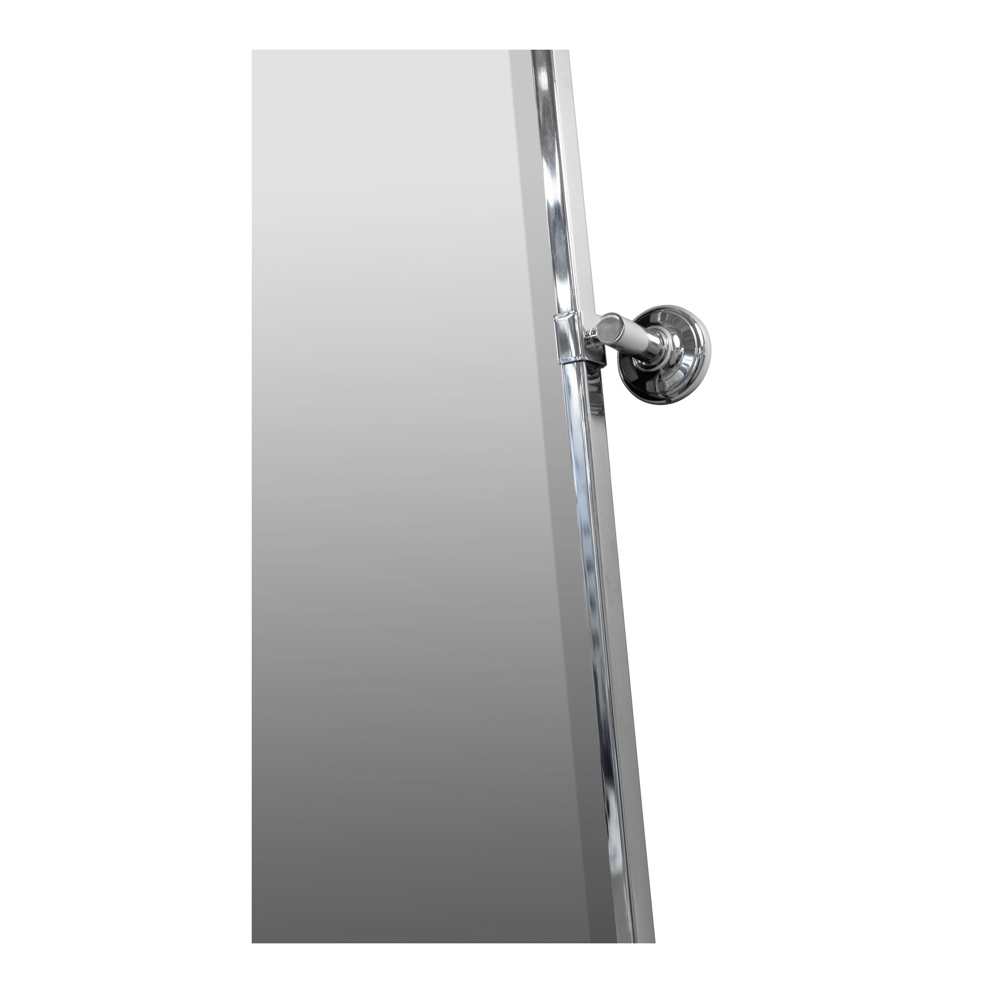 ZyraLarge Rectangle Pivot Mirror, Chrome