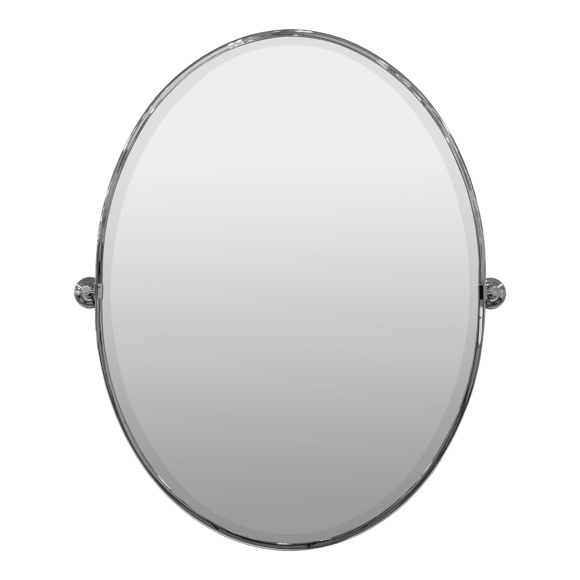 Rafael Oval Pivot Mirror, Chrome