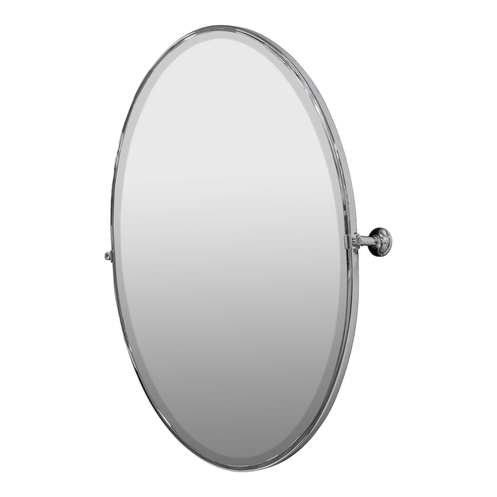 Rafael Oval Pivot Mirror, Chrome