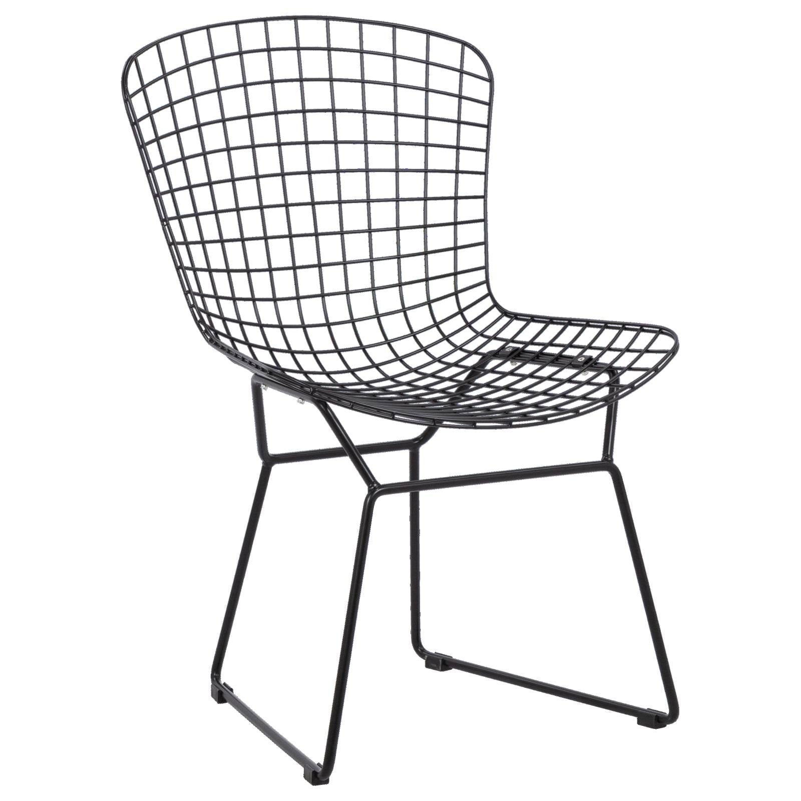 Bondi Steel Black Dining Chair with Seat Pad