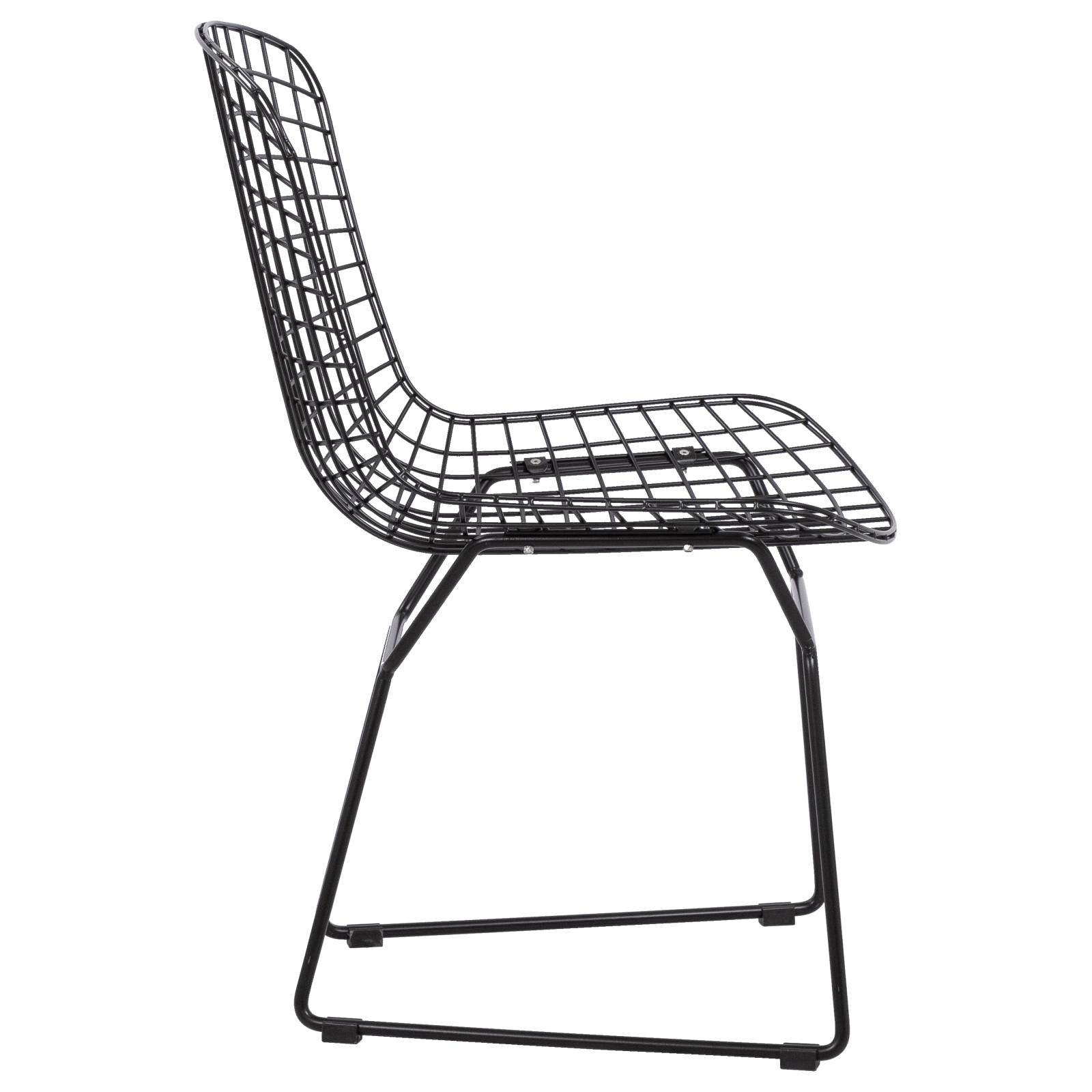 Bondi Steel Black Dining Chair with Seat Pad