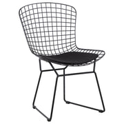 Bondi Steel Black Dining Chair with Seat Pad