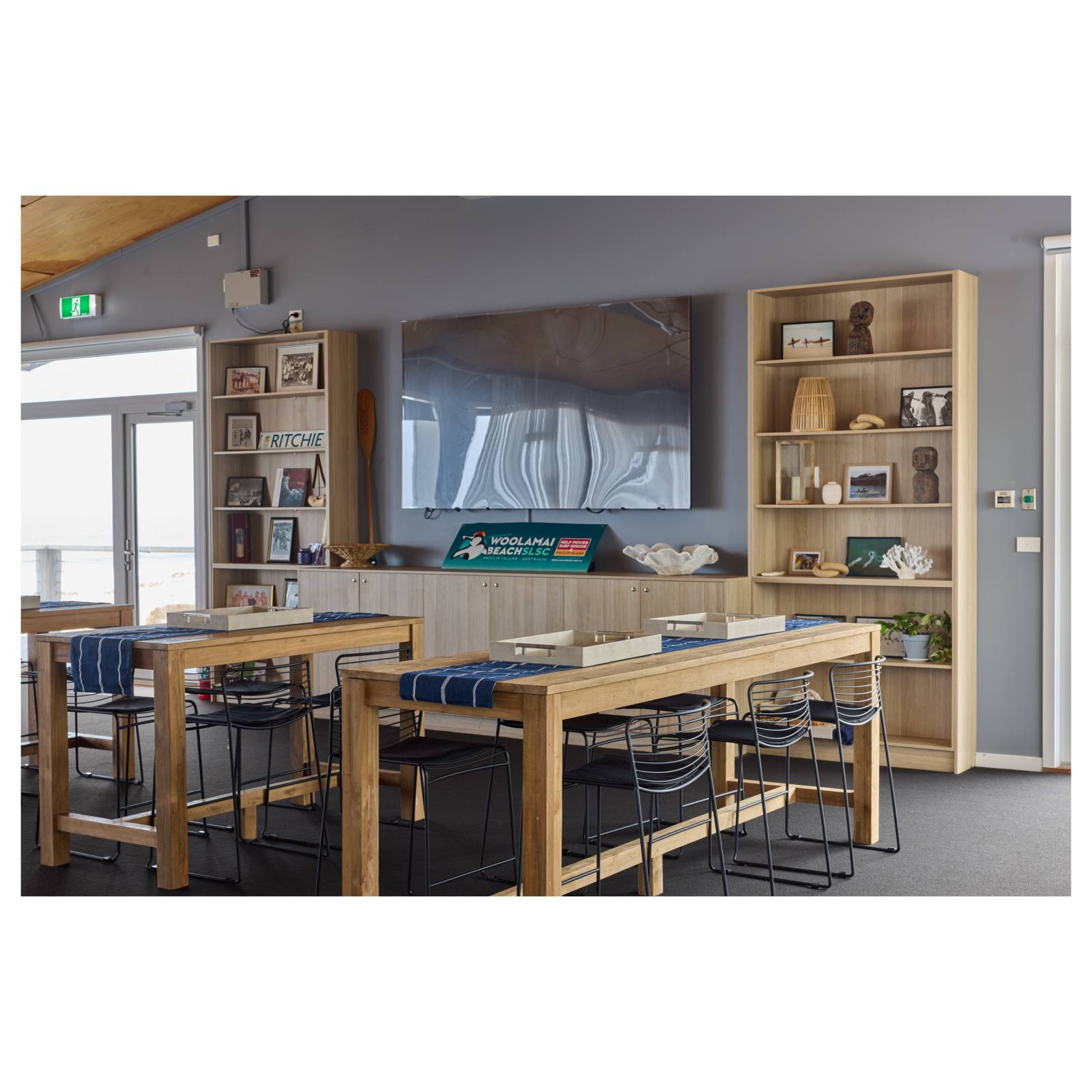 Stella Steel Black Counter Chair with Seat Pad