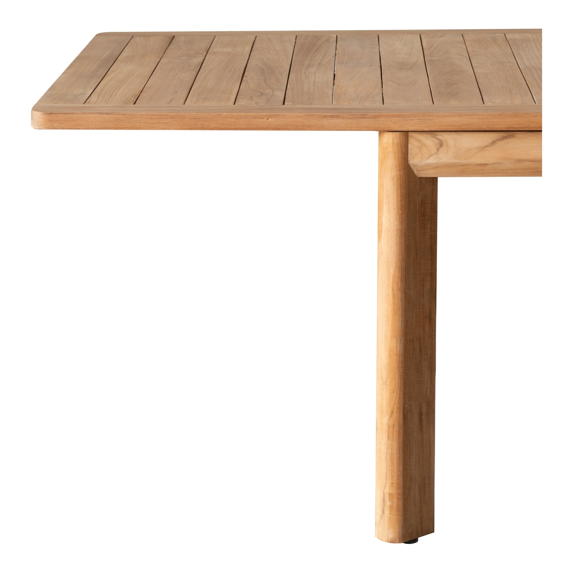 Corsica 200cm Teak Dining Table, Natural
