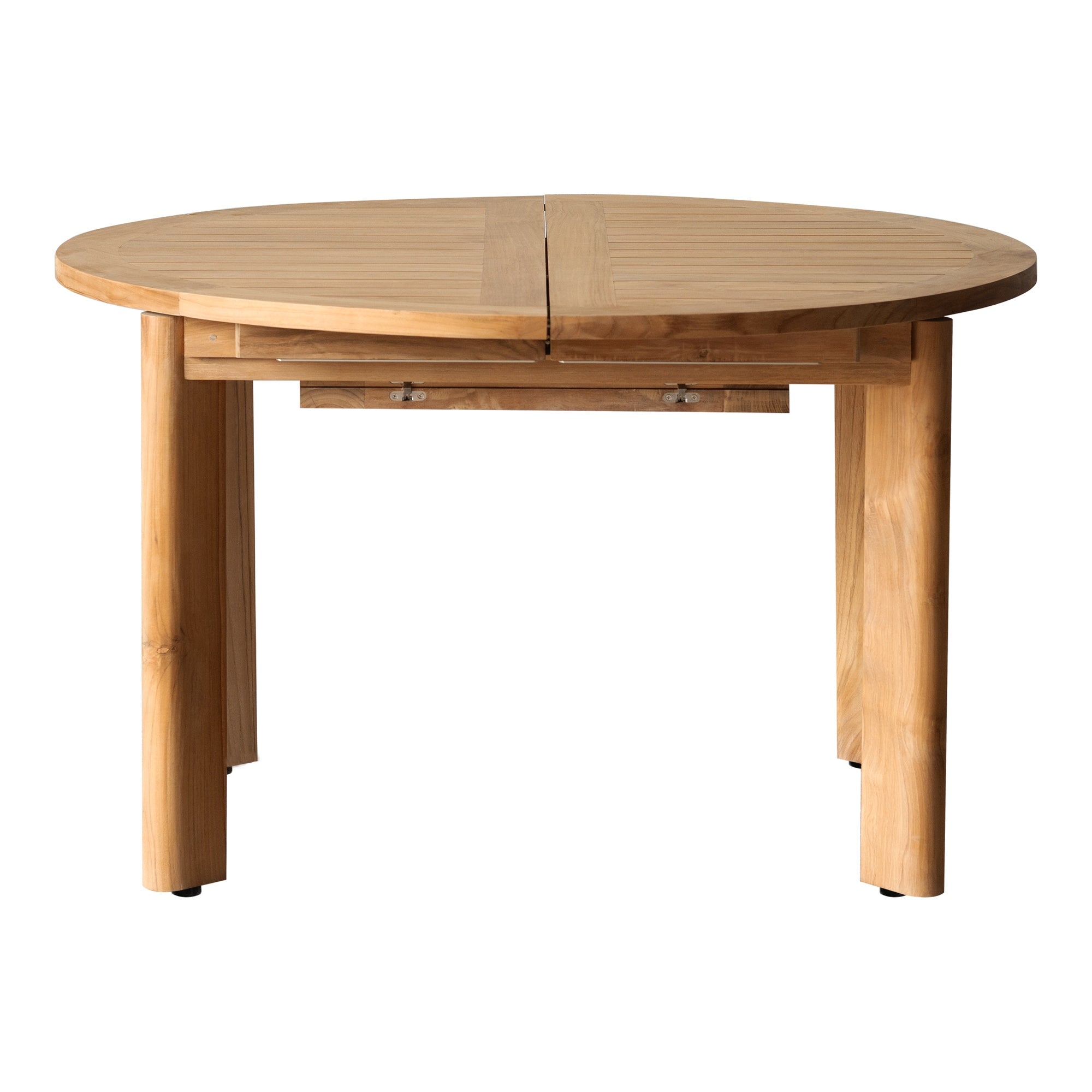 Corsica 125cm Teak Round Dining Table, Natural