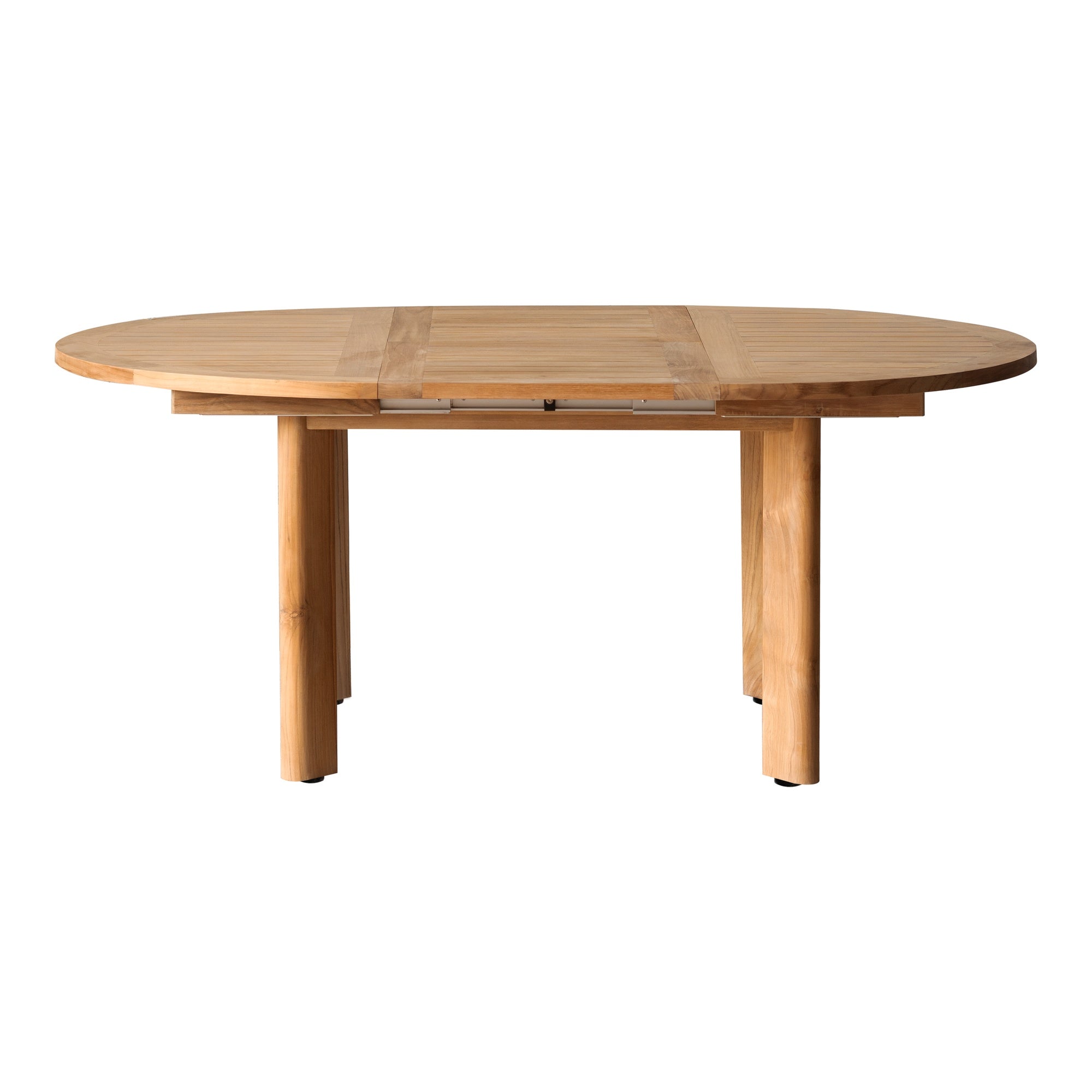 Corsica 125cm Teak Round Dining Table, Natural