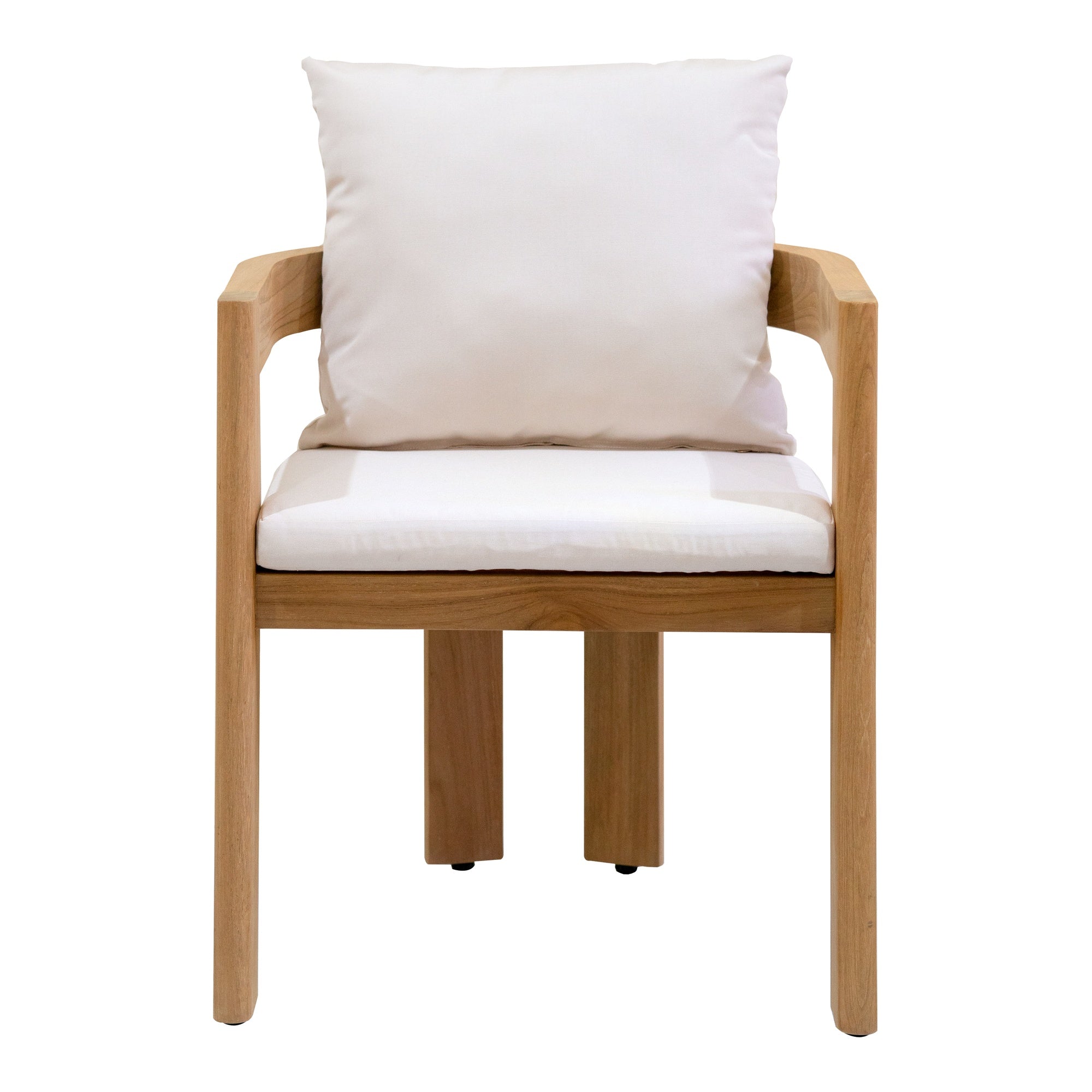 Corsica Teak Dining Chair with Cushion, Natural