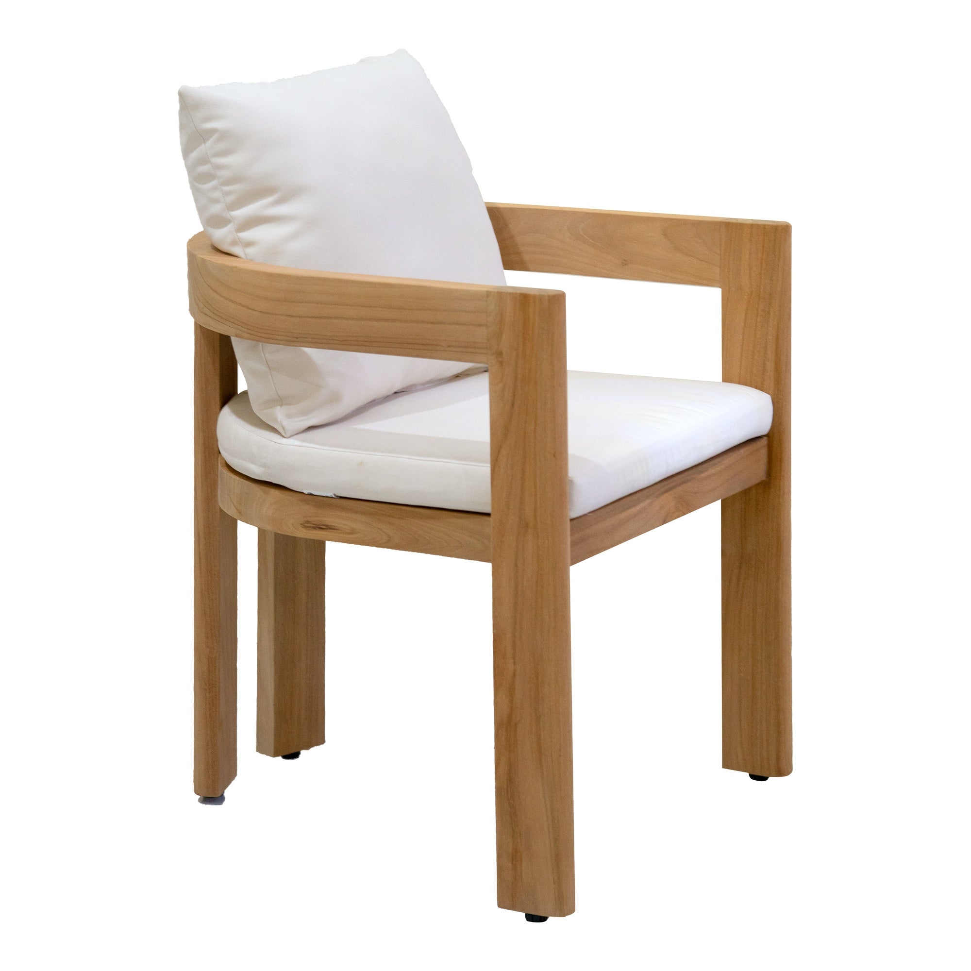 Corsica Teak Dining Chair with Cushion, Natural