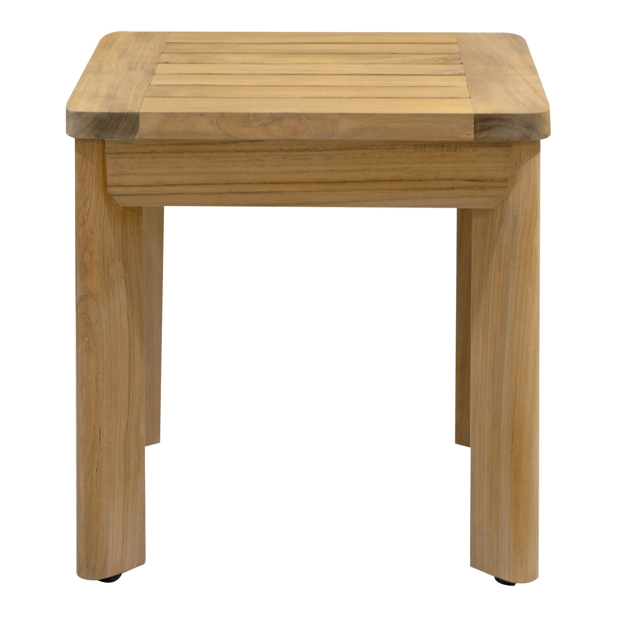 Corsica 50cm Teak Side Table, Natural