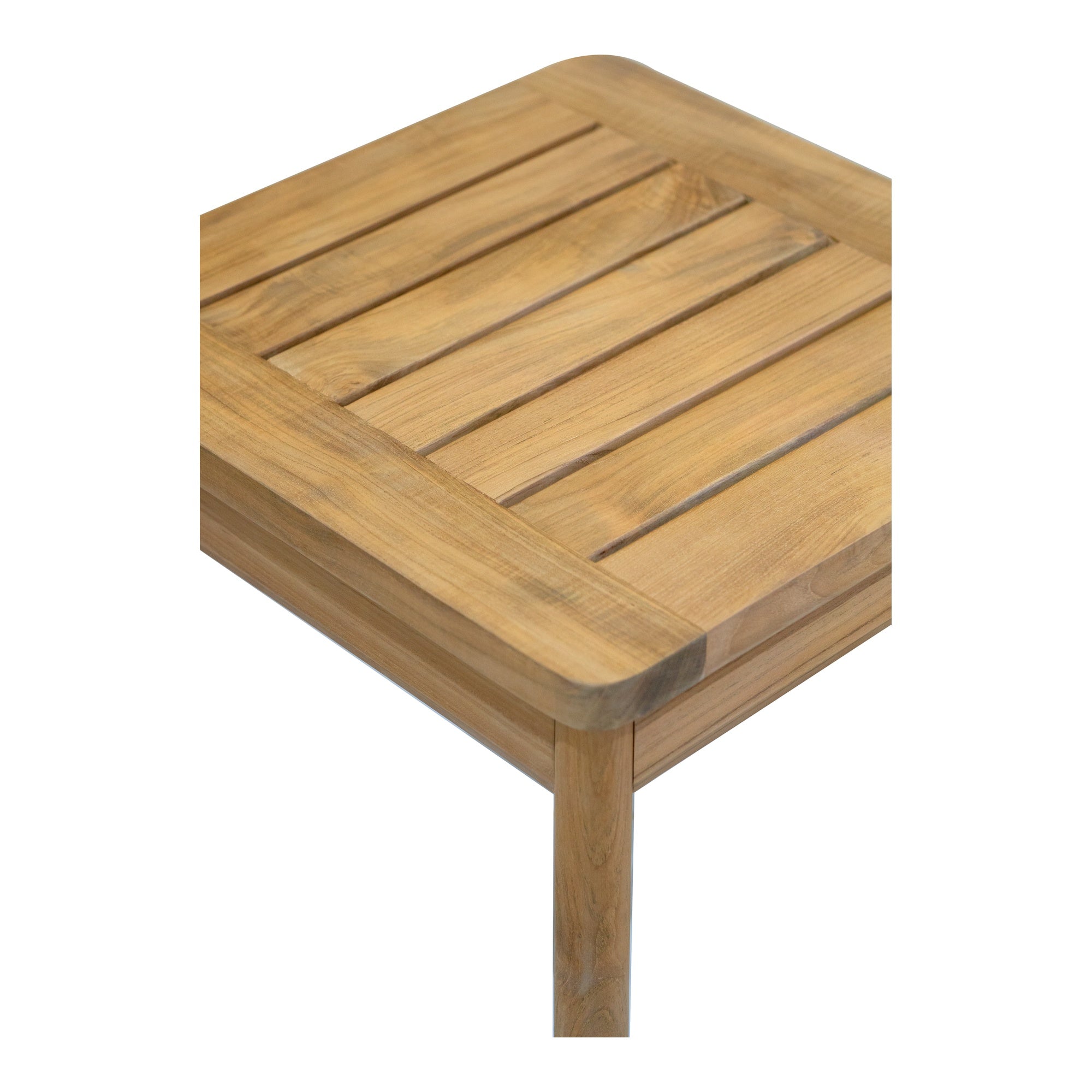 Corsica 50cm Teak Side Table, Natural